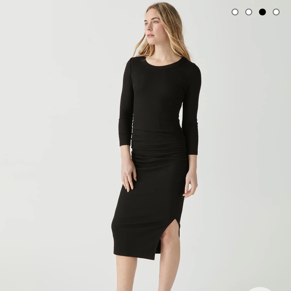 Michael Stars Christina Ribbed Midi Dress NWT